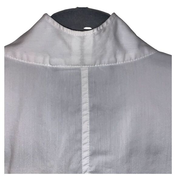 Jones Wear White Button Down Blouse Cotton Blend Stretch Size 10 - Picture 6 of 6
